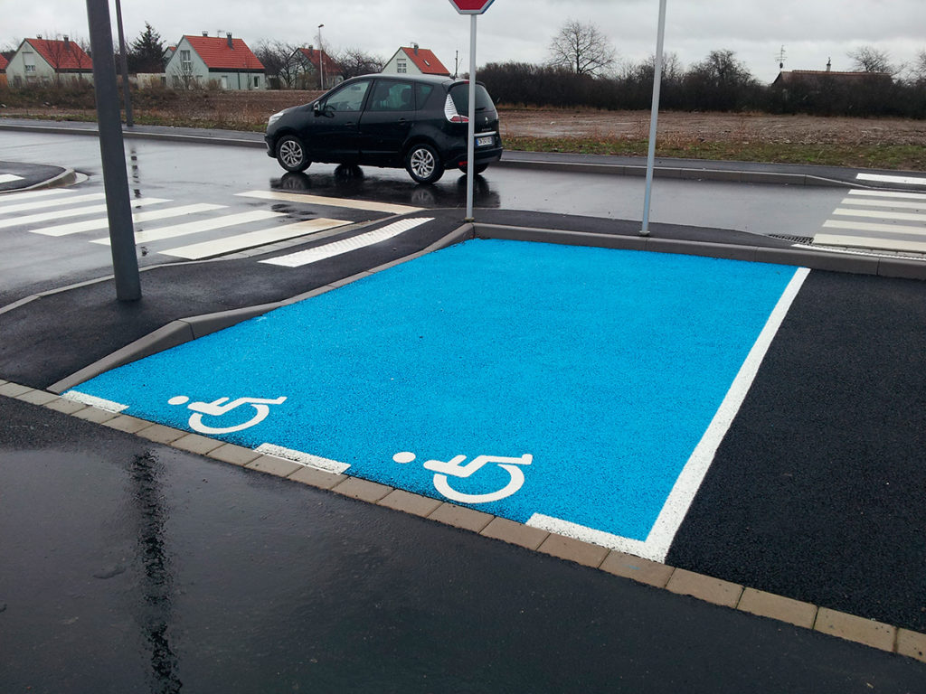 Panneau parking bleu - Direct Signalétique