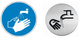 Signalétique Lavage de mains obligatoires - M011