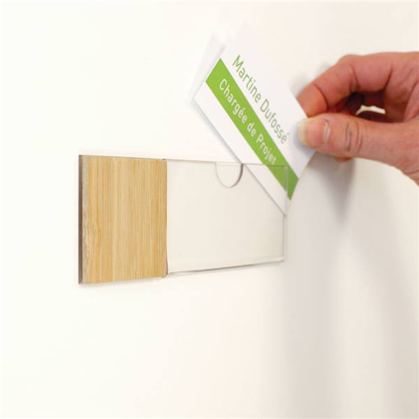 Plaque en bois pour carte modulable