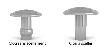 Schéma d'un clou podotactile Direct Signalétique