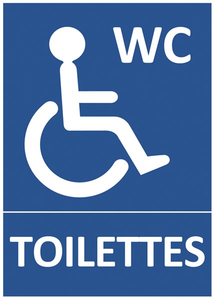 Pictogramme Toilettes/WC PMR