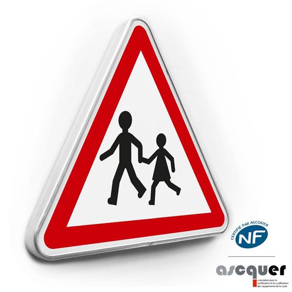 panneau de danger enfant A13a