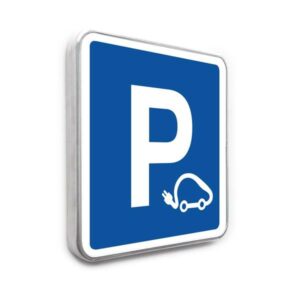 Panneau parking voiture electrique