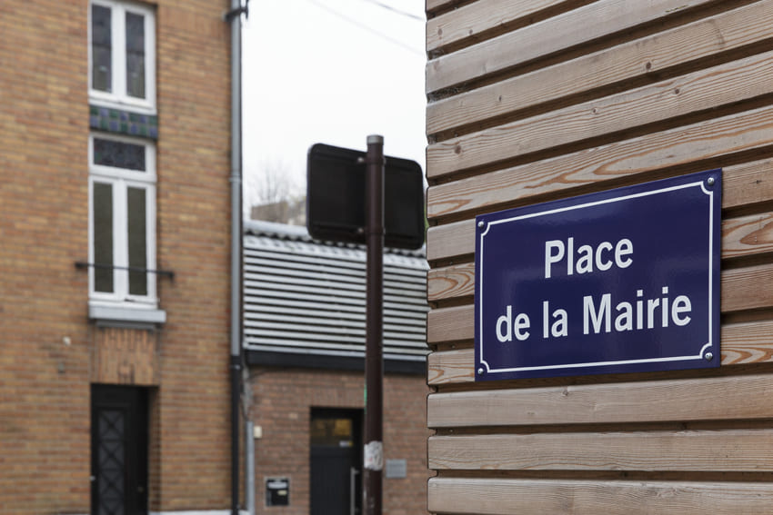 plaque de rue plexiglas pour adressage commune