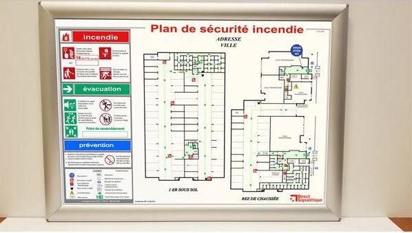 plan d'évacuation