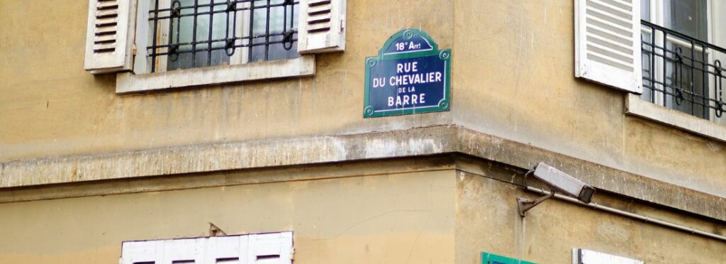 plaque de rue 