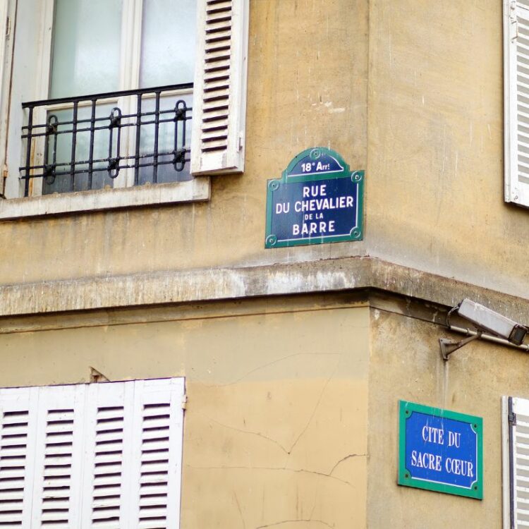 plaque de rue