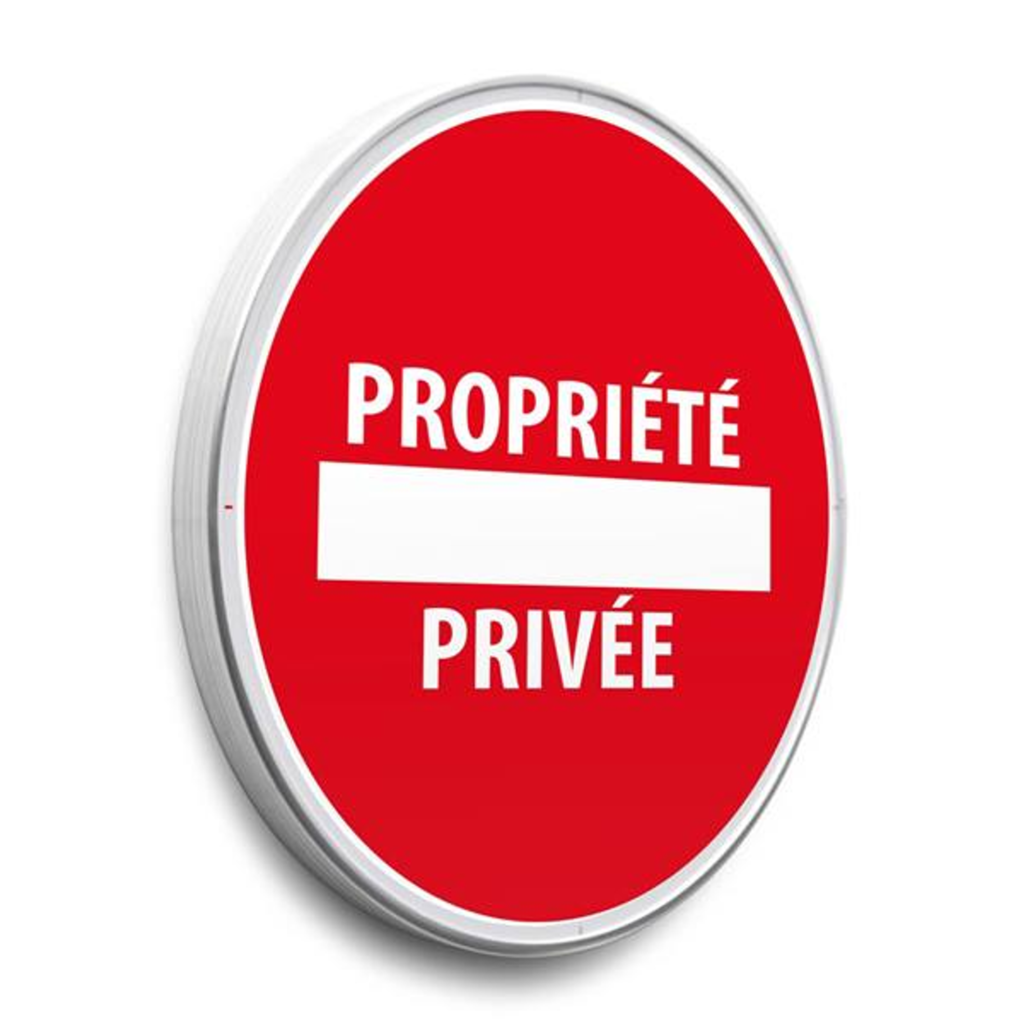 panneau propriete privée